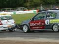 Nick Adock chases his front bumper