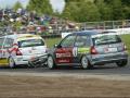 Nick Adock chases his front bumper